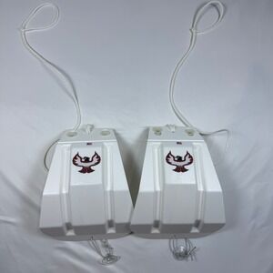 Phoenix Boat Fenders Hull Guards Set of 2 White Suction Cup Rope Tie Made in USA